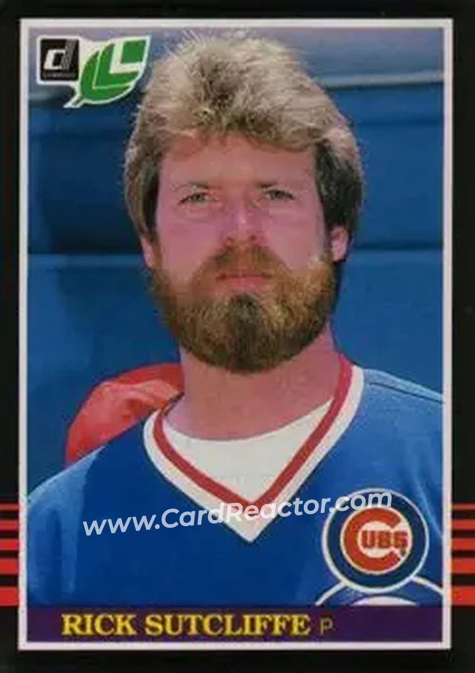 1985 Leaf #139 - Rick Sutcliffe - Chicago Cubs - Front
