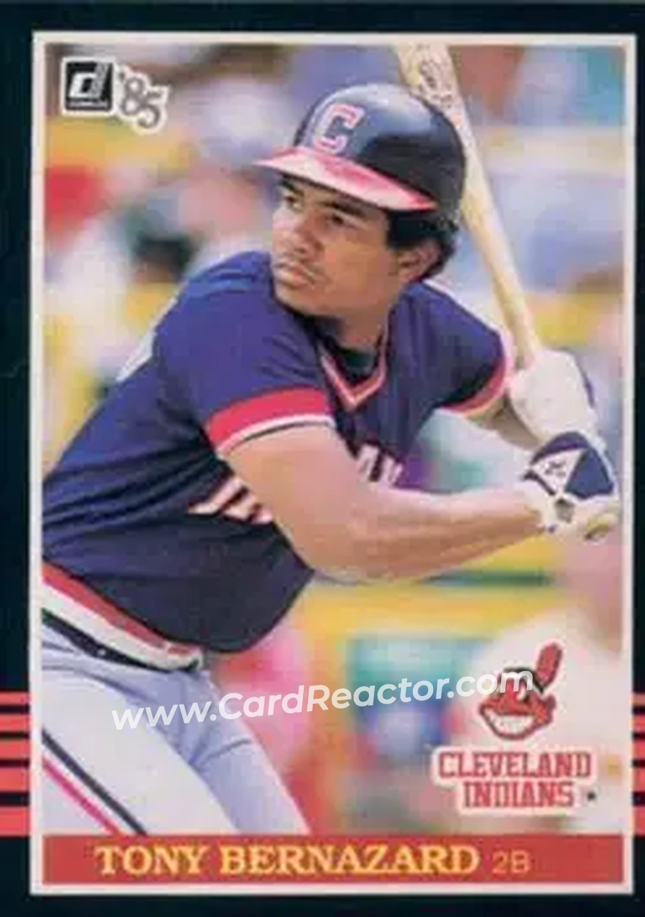 1985 Donruss #102 - Tony Bernazard - Cleveland Indians - Front 1985 Donruss #102 - Tony Bernazard - Cleveland Indians - Front