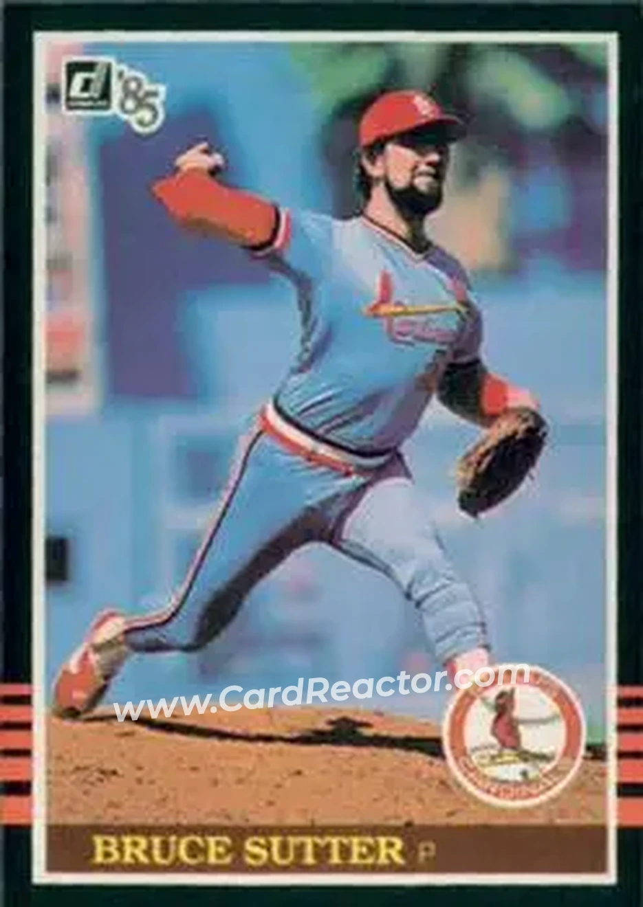 1985 Donruss #109 - Bruce Sutter - St. Louis Cardinals - Front