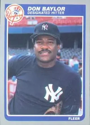 1985 Fleer #121 - Don Baylor - New York Yankees 1985 Fleer #121 - Don Baylor - New York Yankees