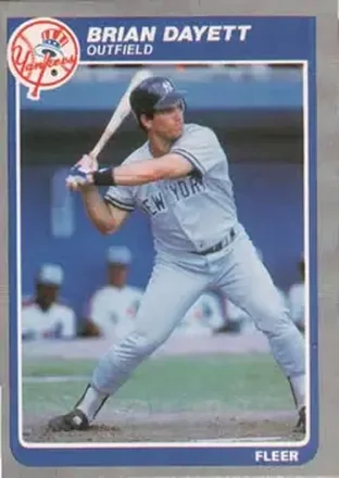 1985 Fleer #125 - Brian Dayett - New York Yankees 1985 Fleer #125 - Brian Dayett - New York Yankees