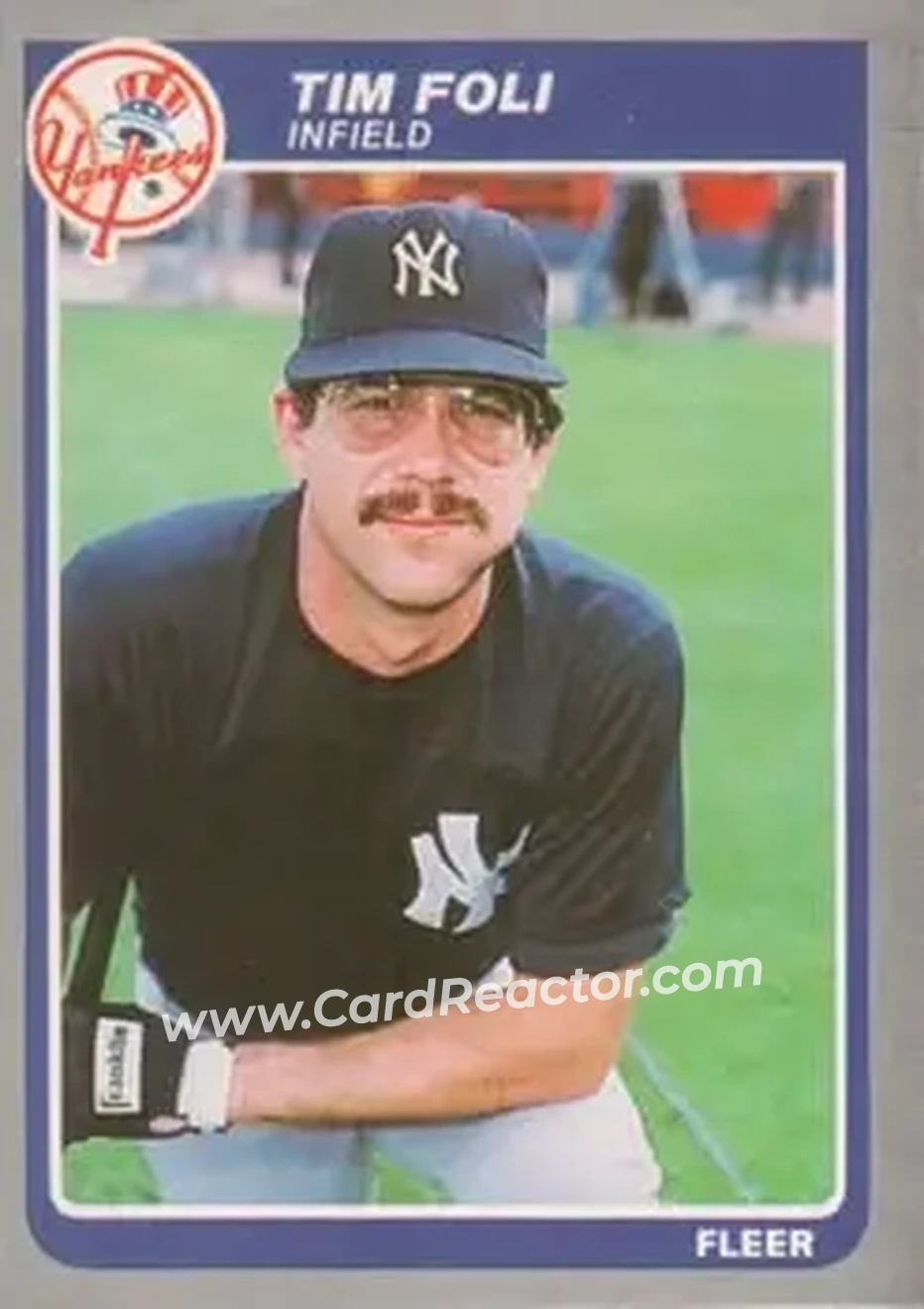 1985 Fleer #126 - Tim Foli - New York Yankees - Front