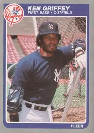 1985 Fleer #128 - Ken Griffey - New York Yankees