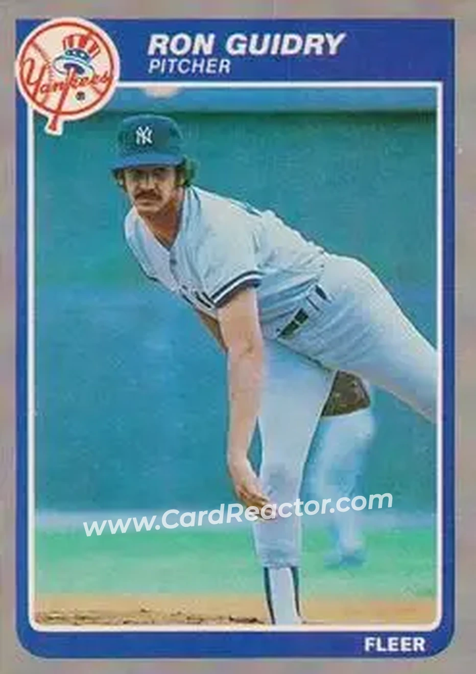 1985 Fleer #129 - Ron Guidry - New York Yankees - Front 1985 Fleer #129 - Ron Guidry - New York Yankees - Front