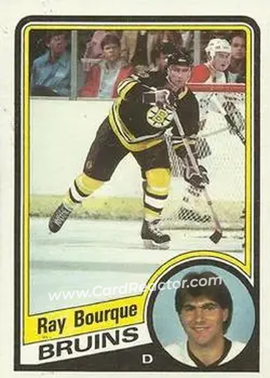1984-85 Topps #1 - Ray Bourque - Boston Bruins - Front