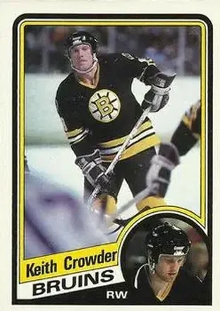 1984-85 Topps #2 - Keith Crowder - Boston Bruins