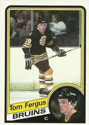 1984-85 Topps #3 - Tom Fergus - Boston Bruins