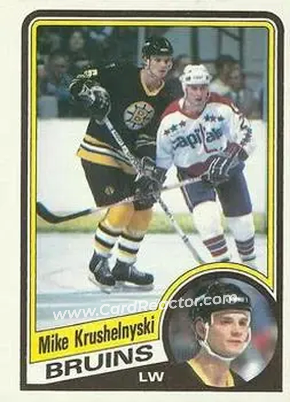 1984-85 Topps #6 - Mike Krushelnyski - Boston Bruins - Front