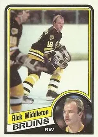 1984-85 Topps #8 - Rick Middleton - Boston Bruins