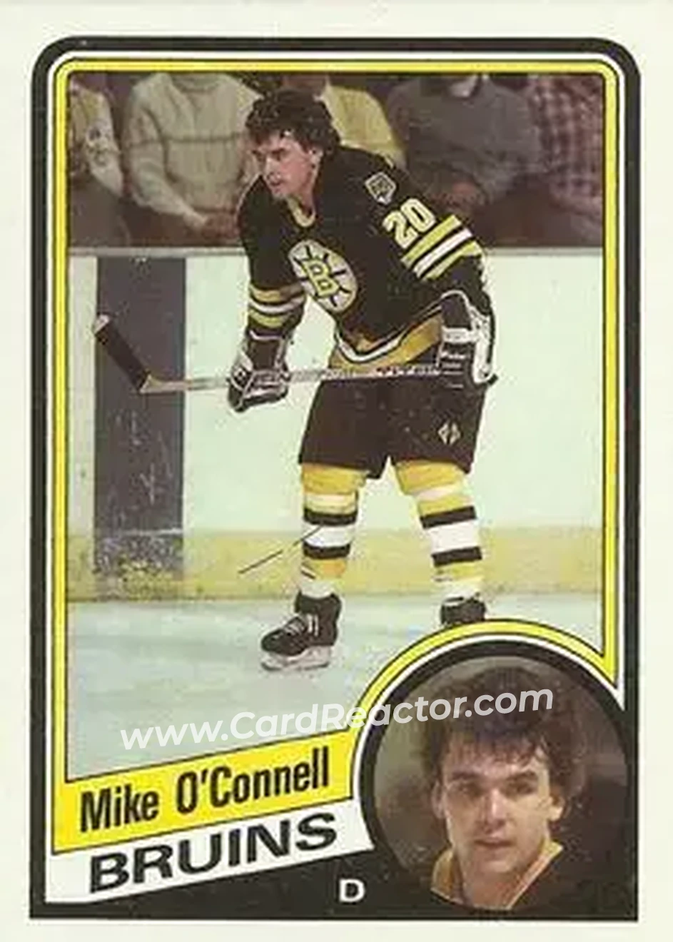 1984-85 Topps #9 - Mike O'Connell - Boston Bruins - Front
