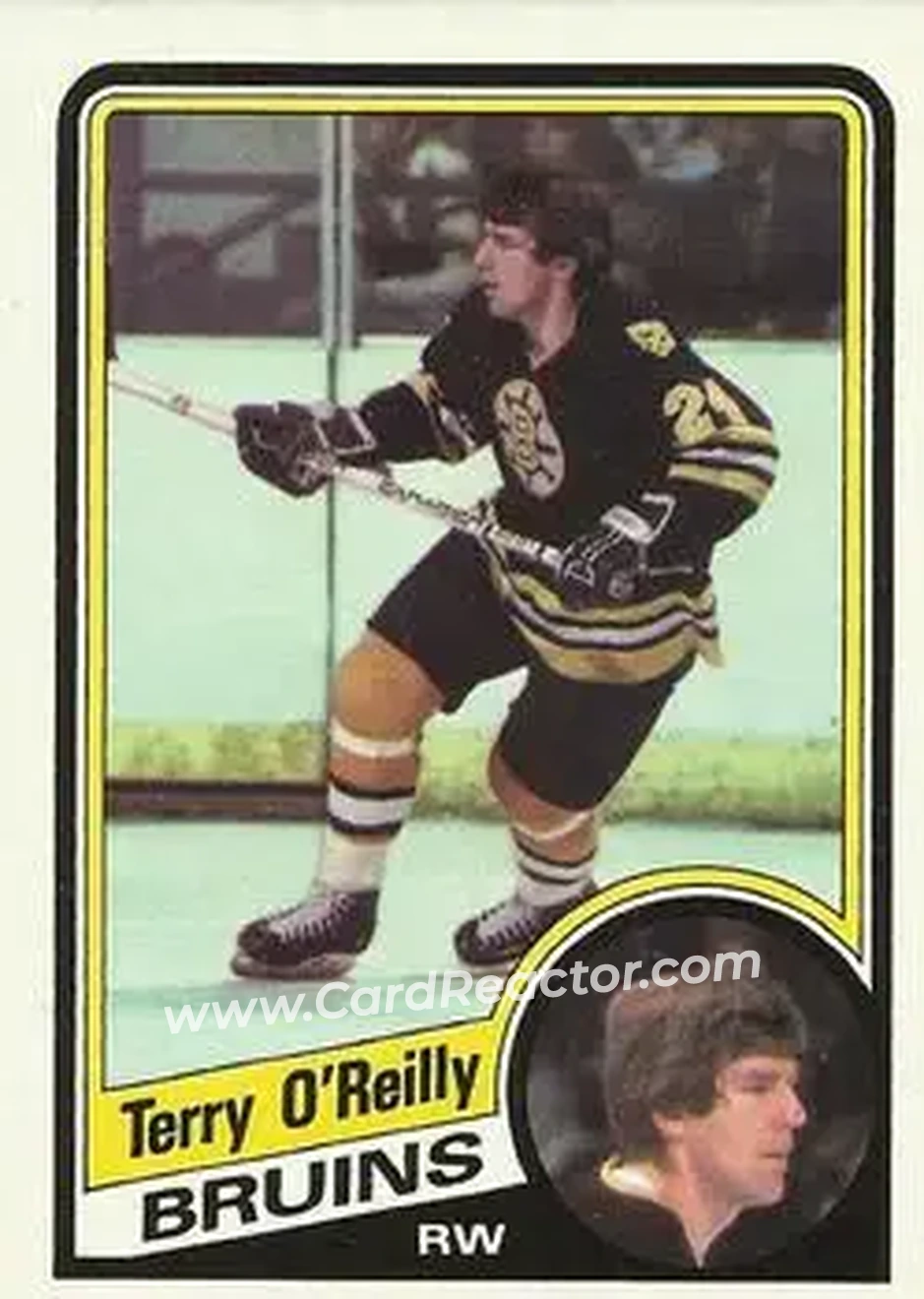 1984-85 Topps #10 - Terry O'Reilly - Boston Bruins - Front