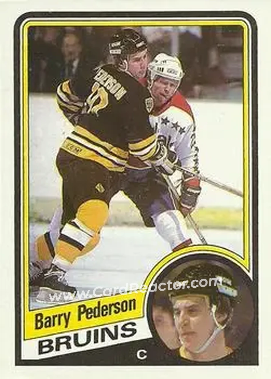 1984-85 Topps #11 - Barry Pederson - Boston Bruins - Front