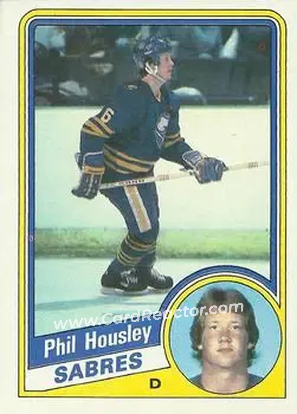 1984-85 Topps #18 - Phil Housley - Buffalo Sabres - Front