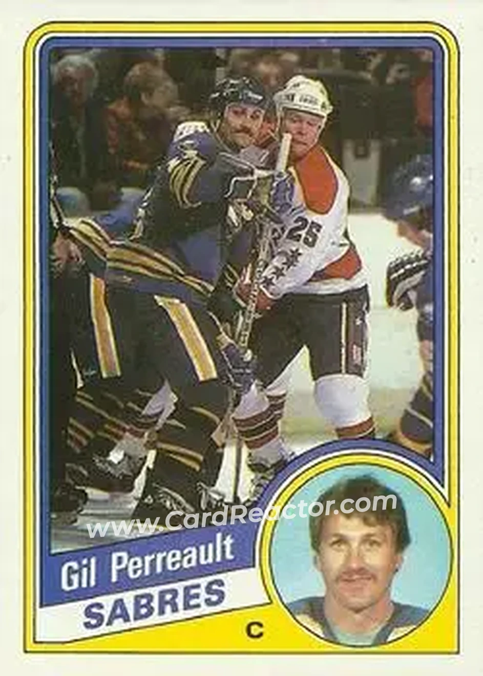 1984-85 Topps #19 - Gil Perreault - Buffalo Sabres - Front