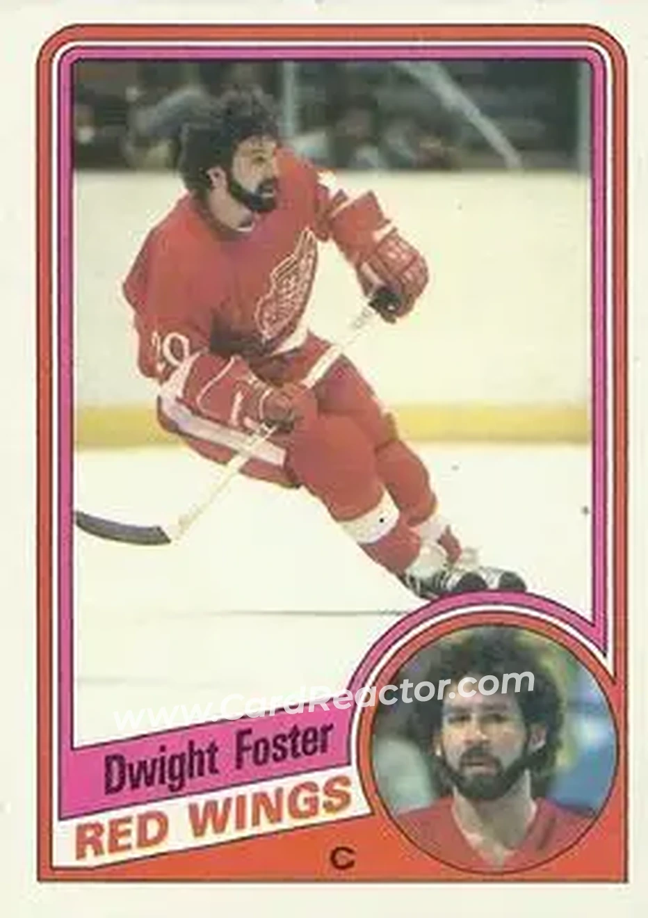 1984-85 Topps #41 - Dwight Foster - Detroit Red Wings - Front 1984-85 Topps #41 - Dwight Foster - Detroit Red Wings - Front