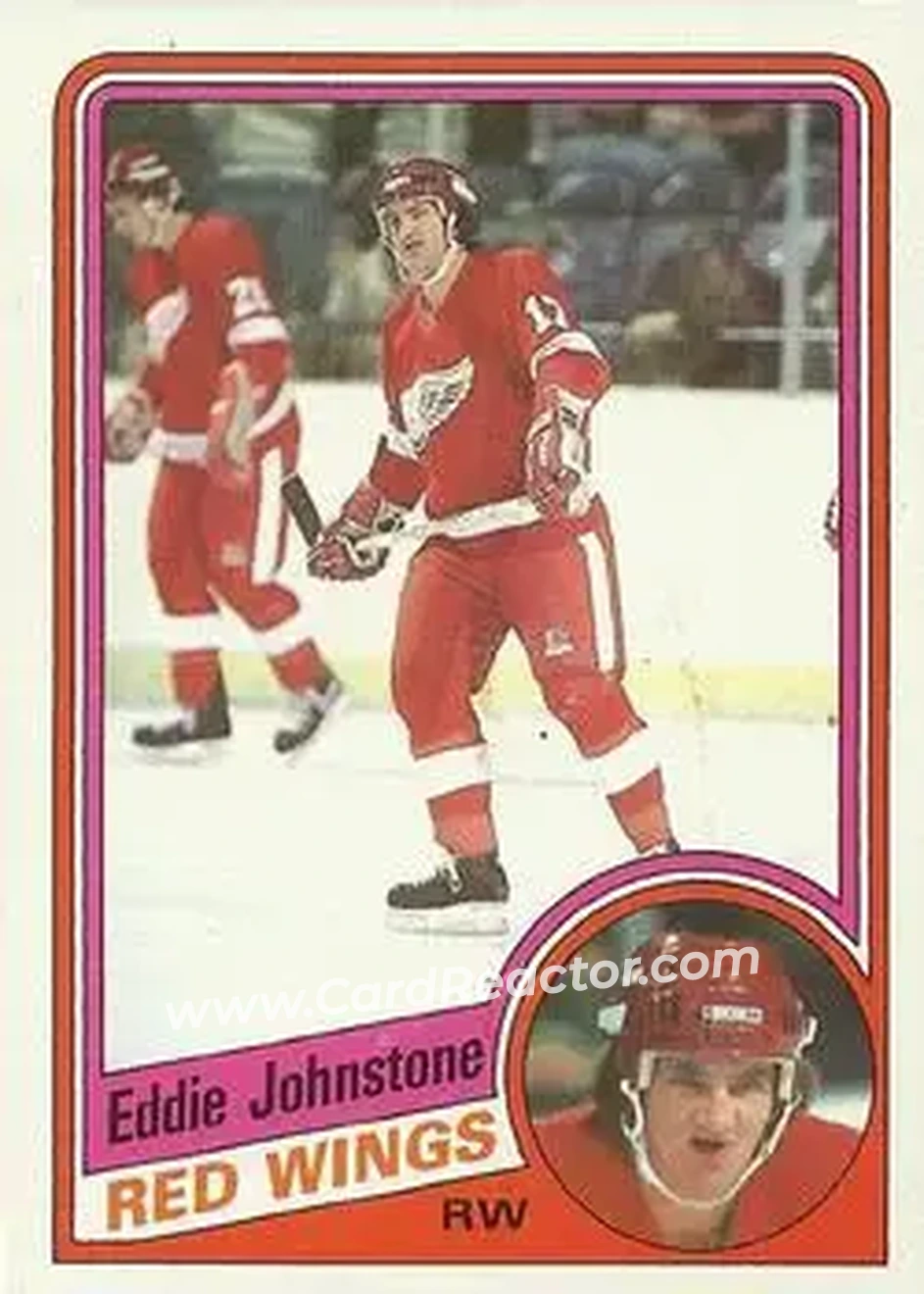 1984-85 Topps #43 - Ed Johnstone - Detroit Red Wings - Front 1984-85 Topps #43 - Ed Johnstone - Detroit Red Wings - Front