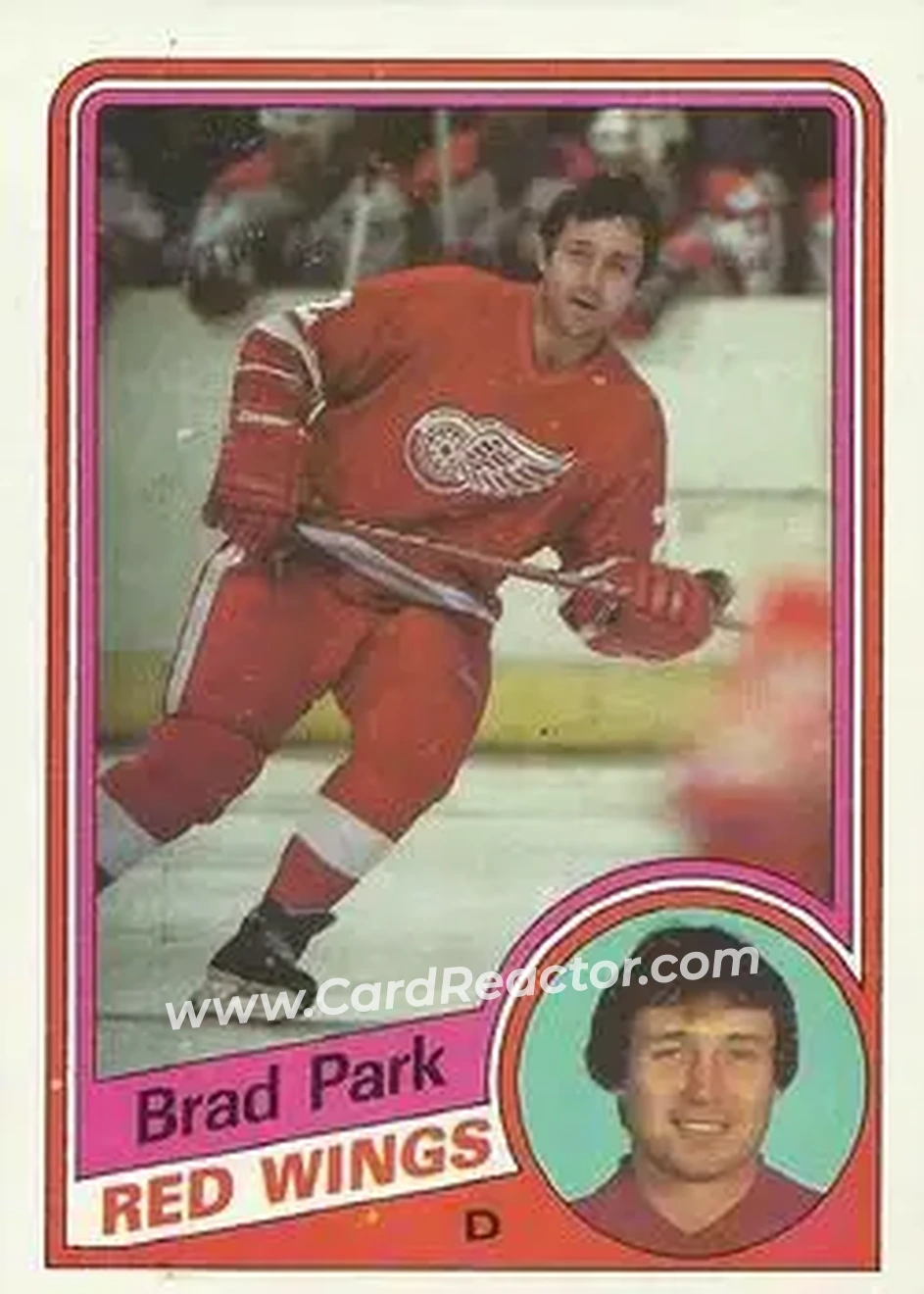 1984-85 Topps #47 - Brad Park - Detroit Red Wings - Front 1984-85 Topps #47 - Brad Park - Detroit Red Wings - Front