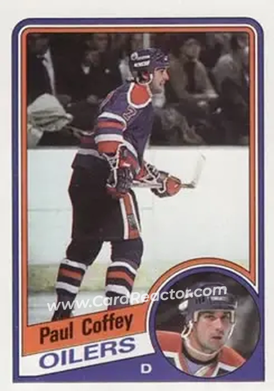 1984-85 Topps #50 - Paul Coffey - Edmonton Oilers - Front