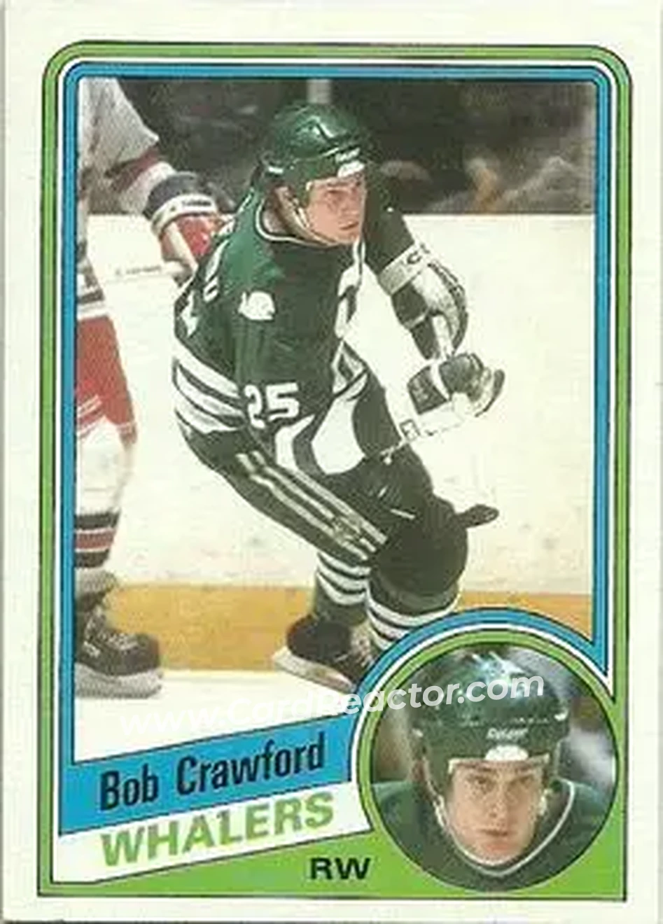 1984-85 Topps #53 - Bob Crawford - Hartford Whalers - Front 1984-85 Topps #53 - Bob Crawford - Hartford Whalers - Front