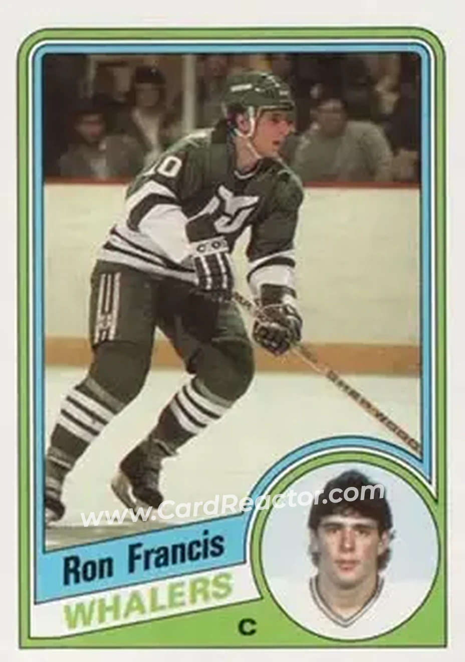 1984-85 Topps #54 - Ron Francis - Hartford Whalers - Front