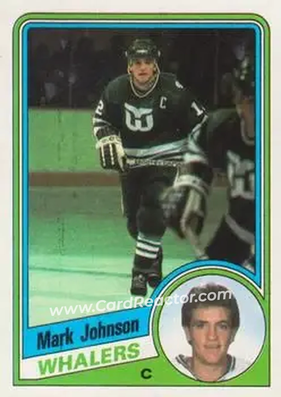 1984-85 Topps #56 - Mark Johnson - Hartford Whalers - Front 1984-85 Topps #56 - Mark Johnson - Hartford Whalers - Front
