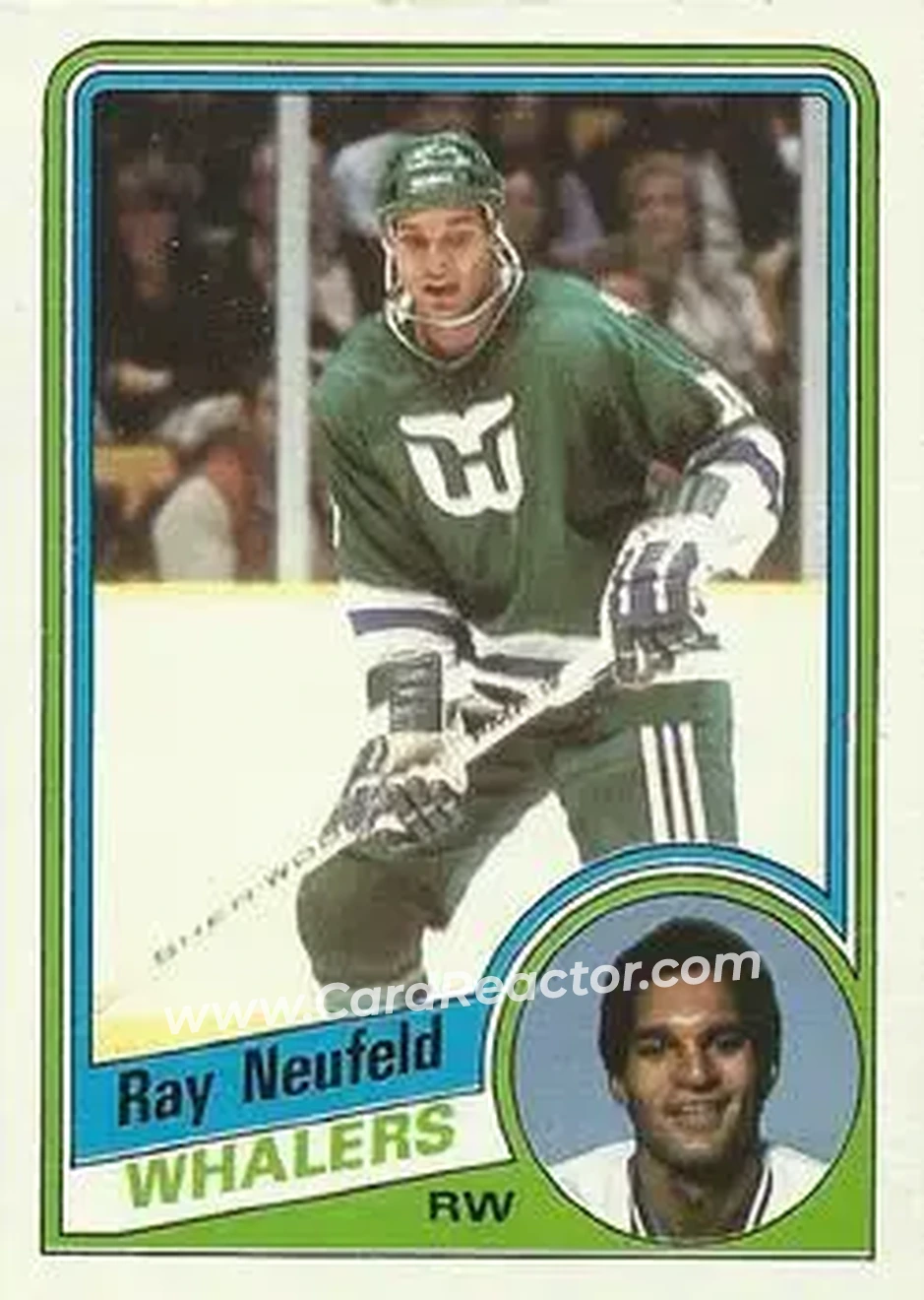 1984-85 Topps #59 - Ray Neufeld - Hartford Whalers - Front