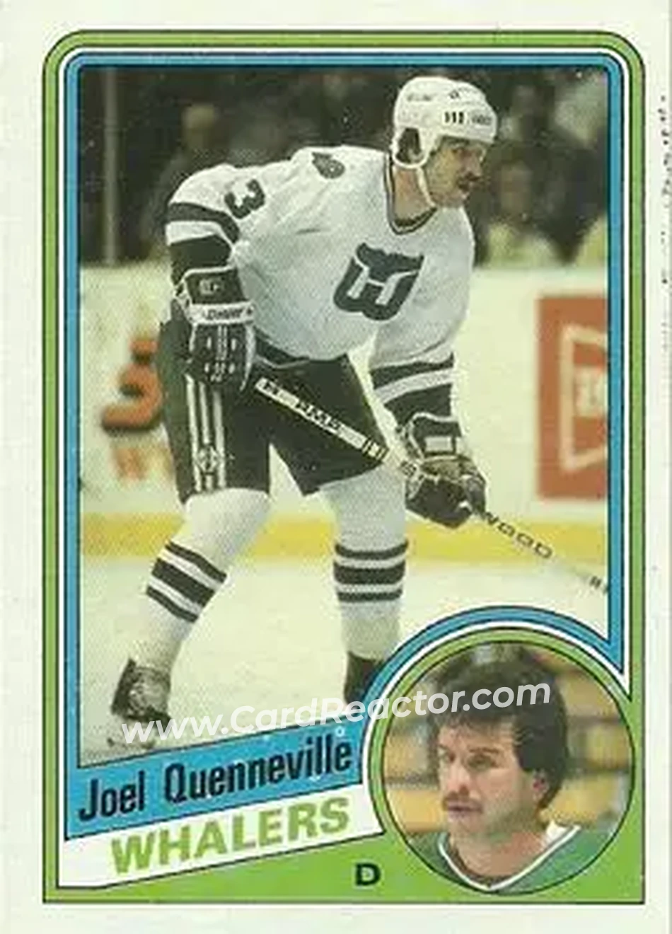 1984-85 Topps #60 - Joel Quenneville - Hartford Whalers - Front 1984-85 Topps #60 - Joel Quenneville - Hartford Whalers - Front