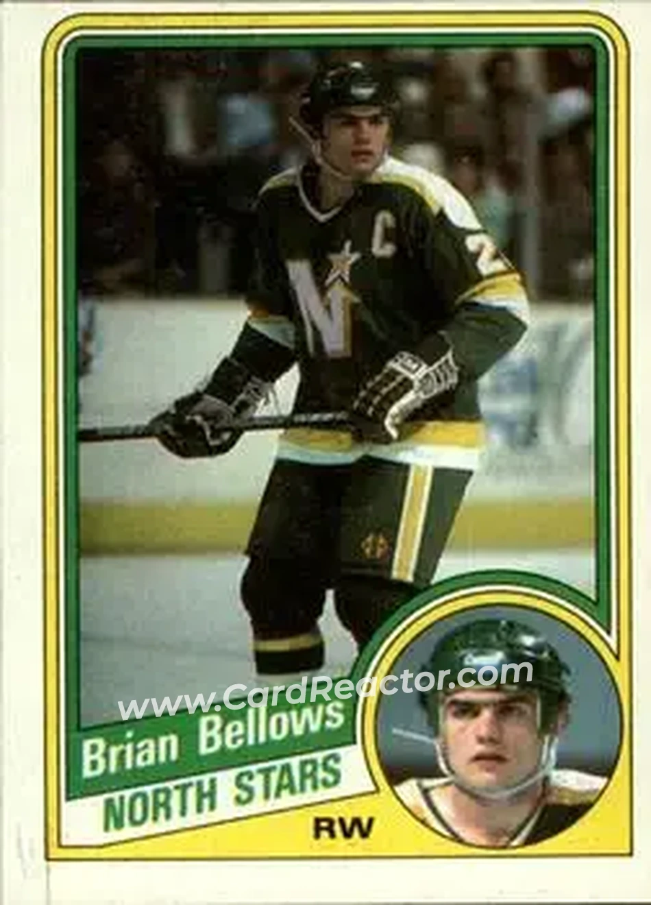1984-85 Topps #71 - Brian Bellows - Minnesota North Stars - Front