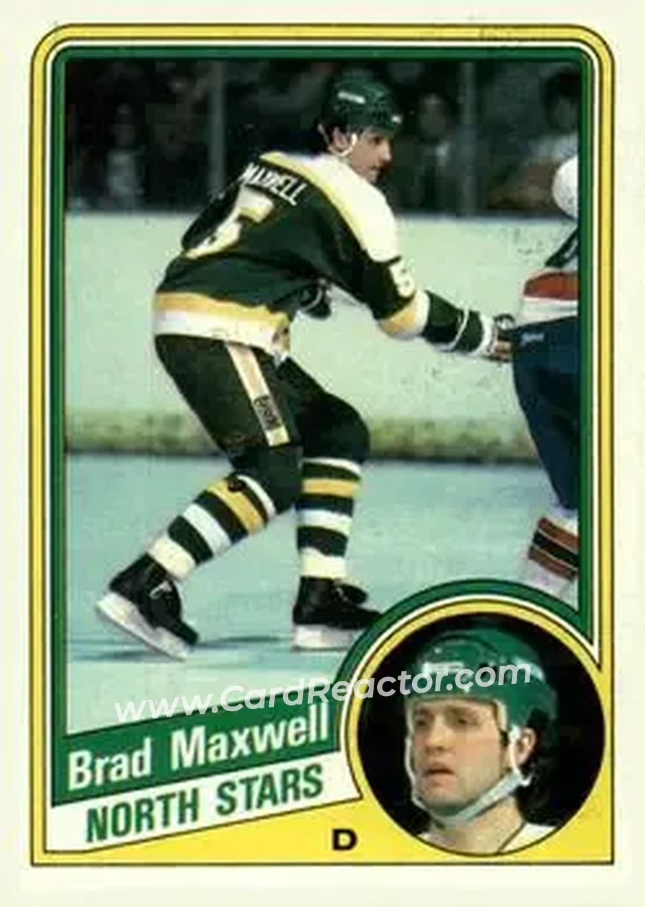 1984-85 Topps #77 - Brad Maxwell - Minnesota North Stars - Front