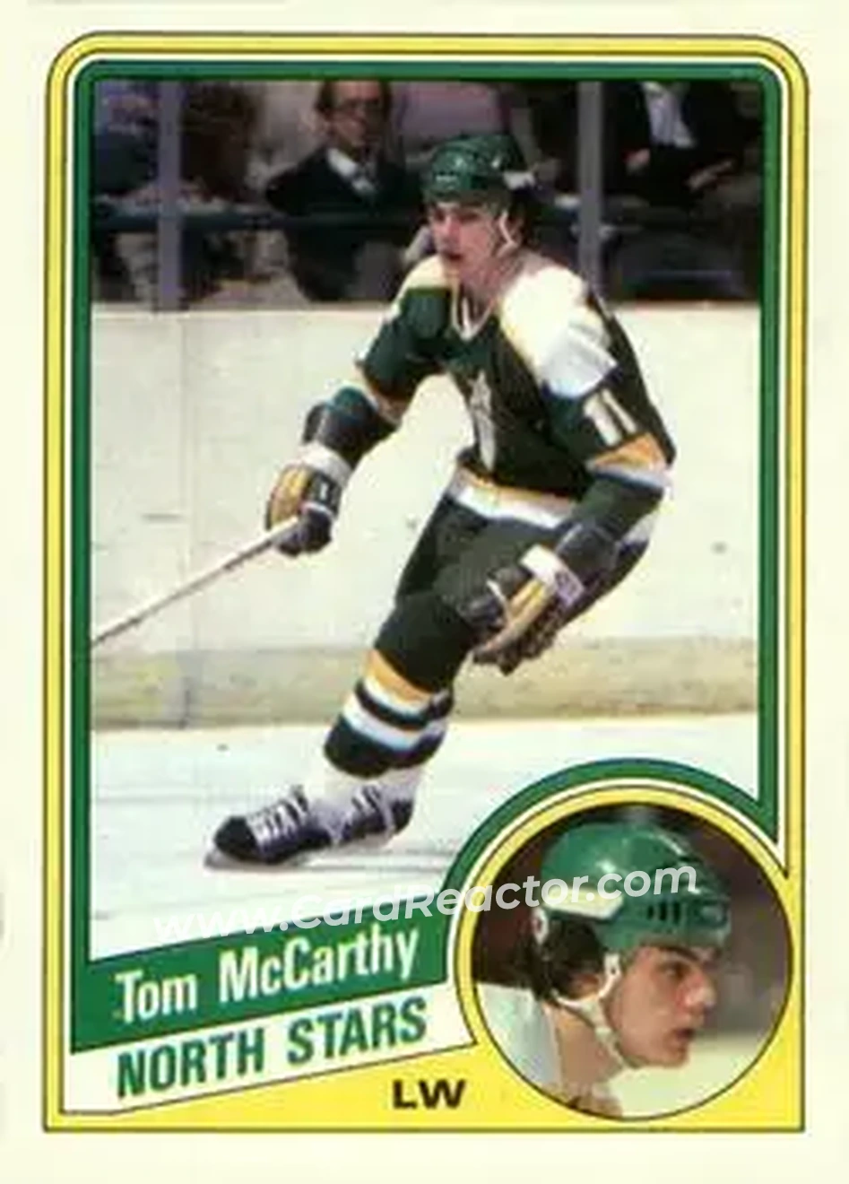 1984-85 Topps #78 - Tom McCarthy - Minnesota North Stars - Front 1984-85 Topps #78 - Tom McCarthy - Minnesota North Stars - Front