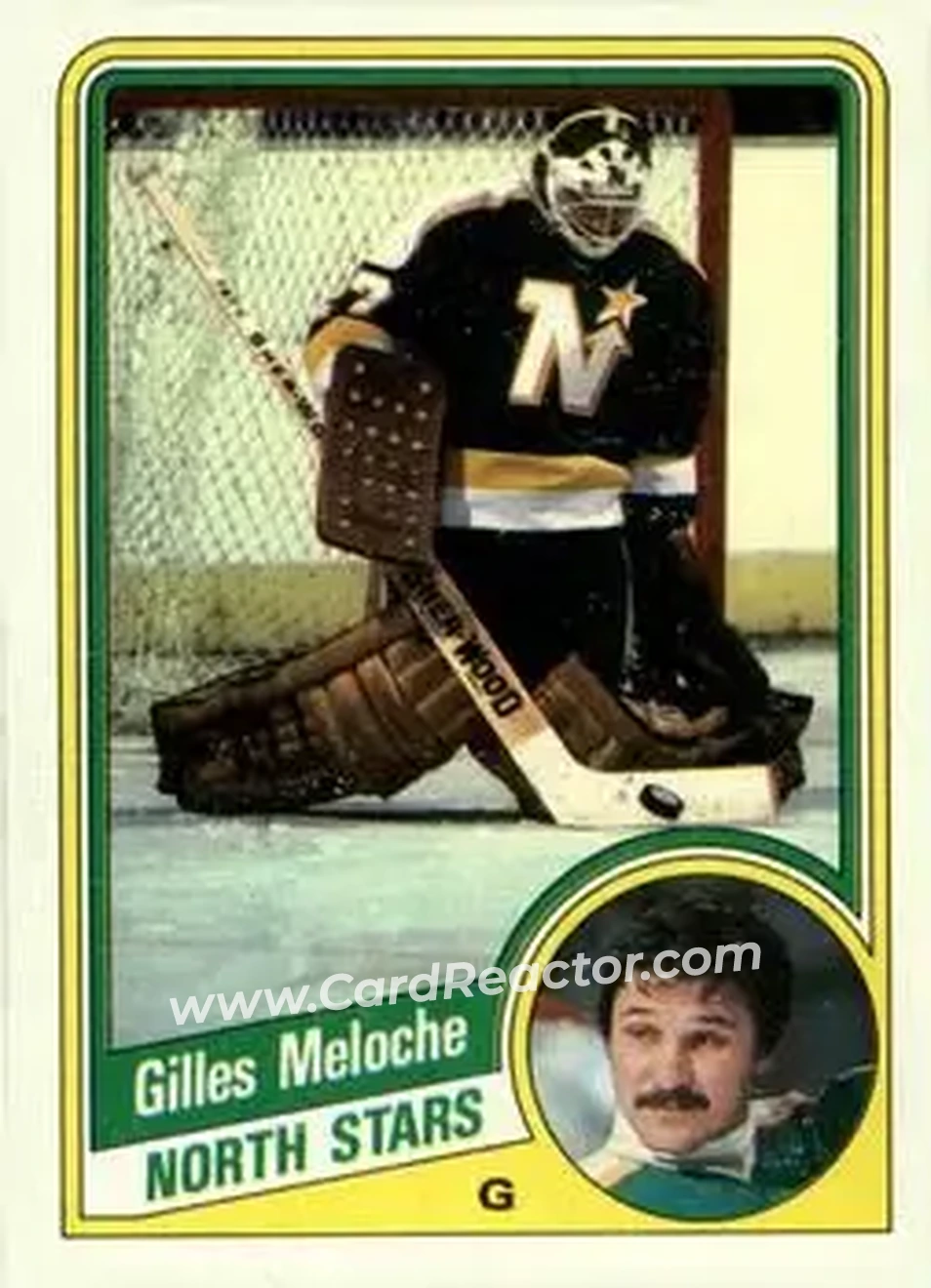 1984-85 Topps #79 - Gilles Meloche - Minnesota North Stars - Front 1984-85 Topps #79 - Gilles Meloche - Minnesota North Stars - Front
