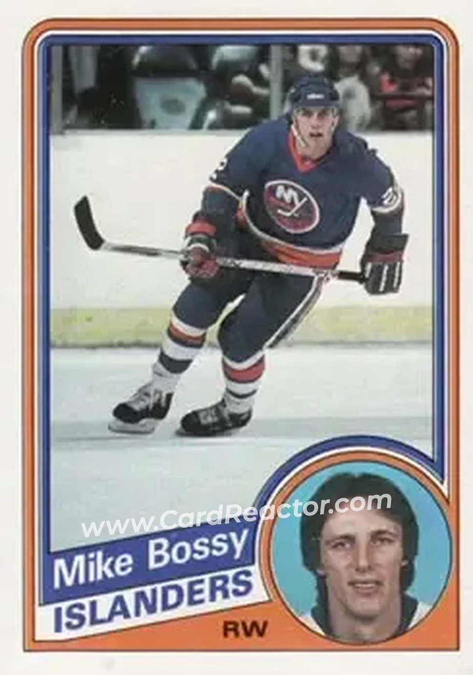 1984-85 Topps #91 - Mike Bossy - New York Islanders - Front 1984-85 Topps #91 - Mike Bossy - New York Islanders - Front