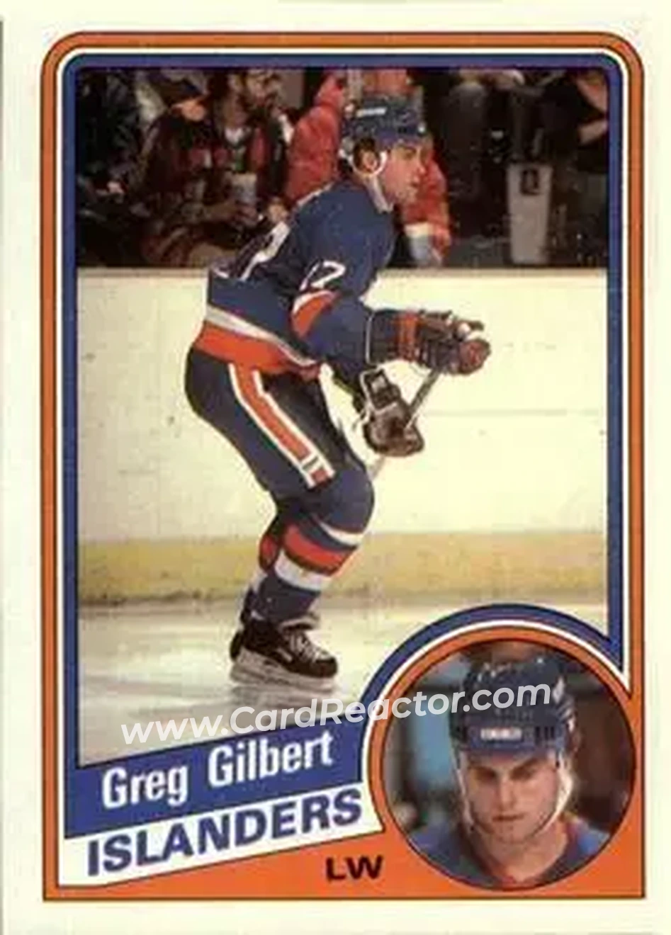 1984-85 Topps #93 - Greg Gilbert - New York Islanders - Front