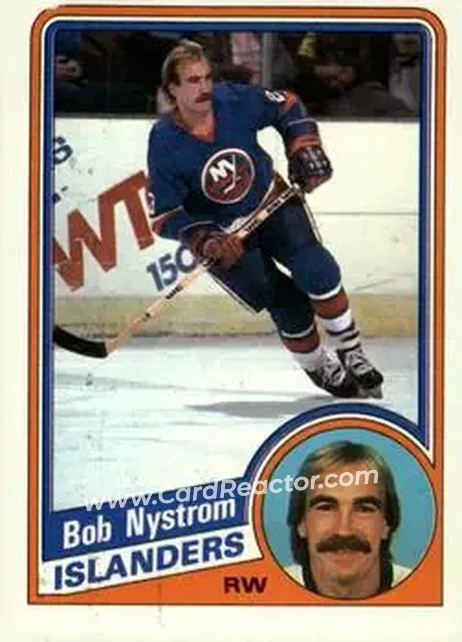 1984-85 Topps #98 - Bob Nystrom - New York Islanders - Front 1984-85 Topps #98 - Bob Nystrom - New York Islanders - Front
