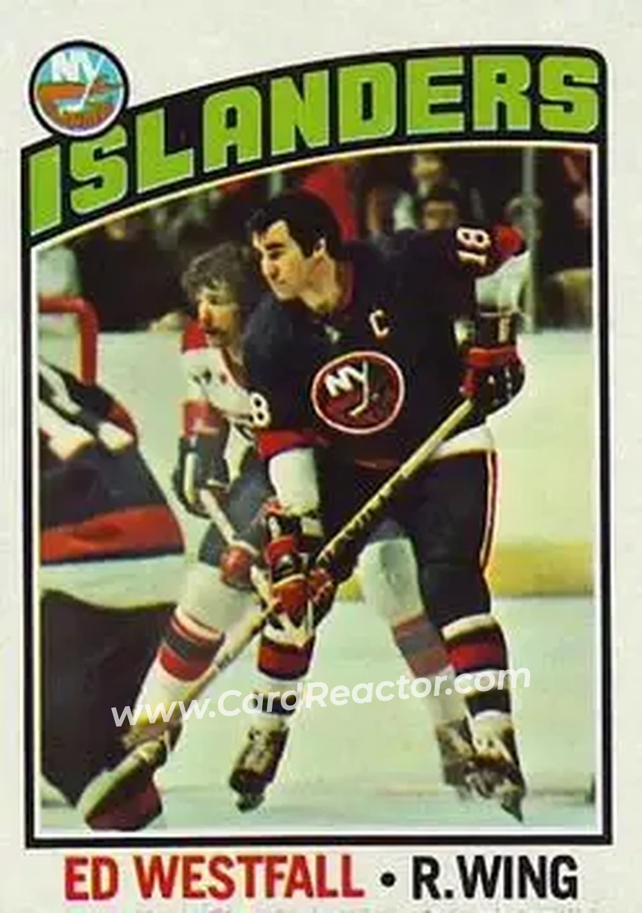 1976-77 Topps #11 - Ed Westfall - New York Islanders - Front