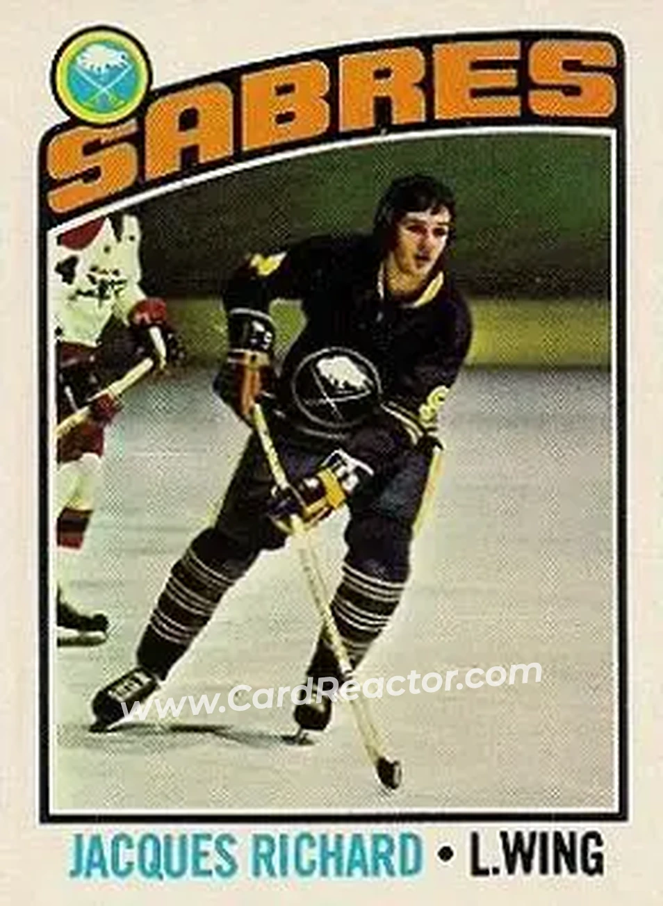 1976-77 Topps #8 - Jacques Richard - Buffalo Sabres - Front