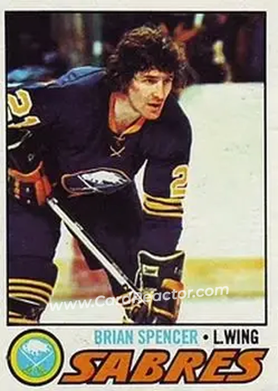 1977-78 Topps #9 - Brian Spencer - Buffalo Sabres - Front