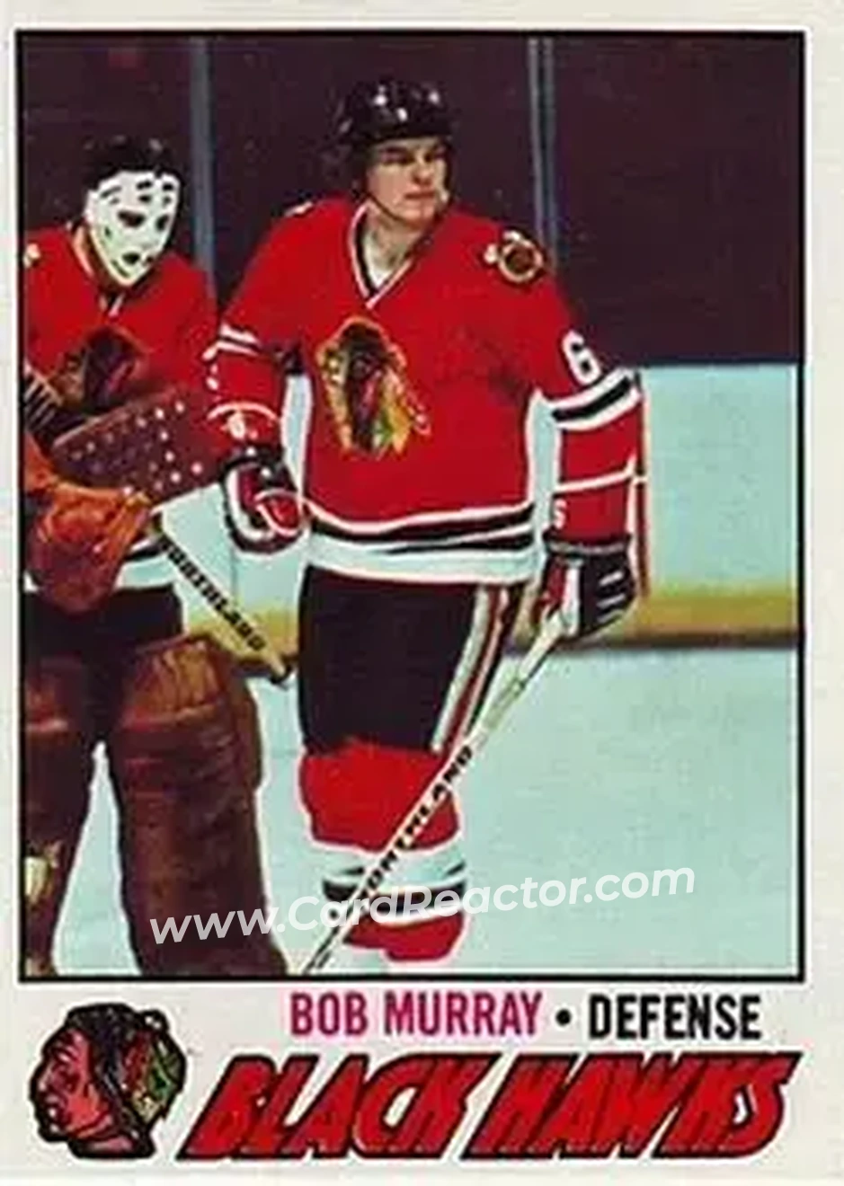 1977-78 Topps #12 - Bob Murray - Chicago Blackhawks - Front