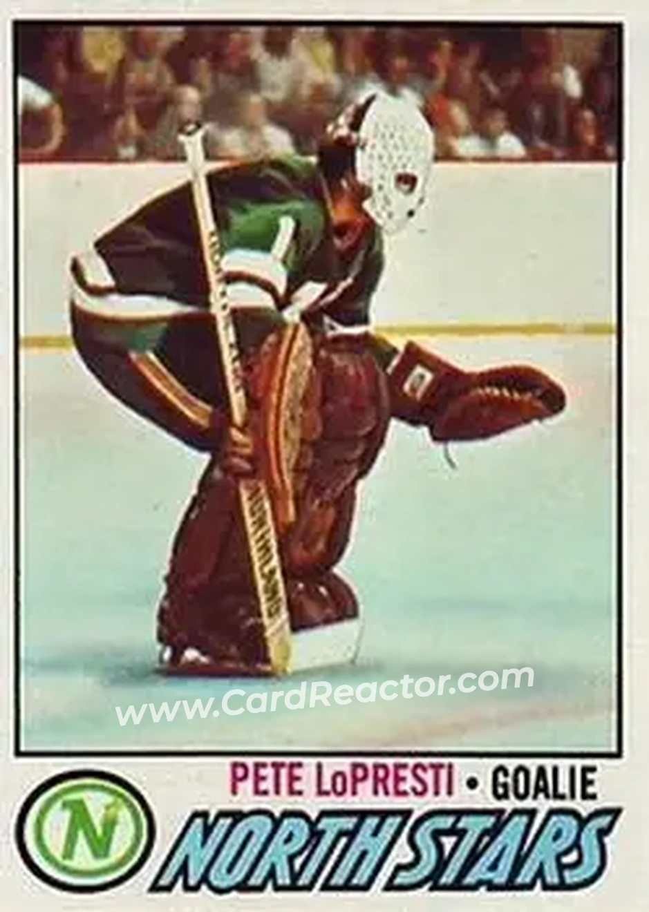 1977-78 Topps #13 - Pete LoPresti - Minnesota North Stars - Front