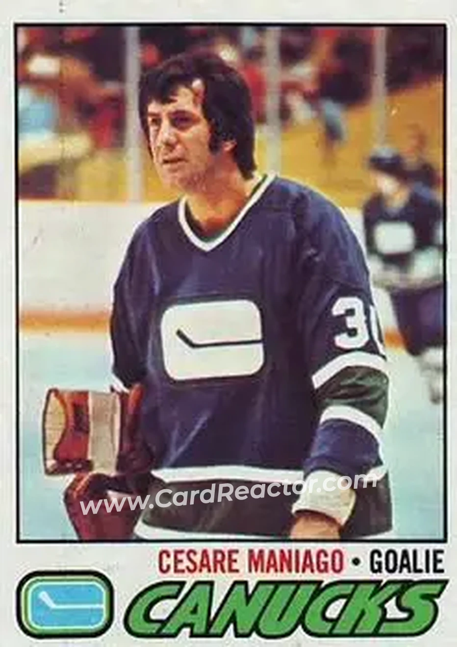 1977-78 Topps #23 - Cesare Maniago - Vancouver Canucks - Front