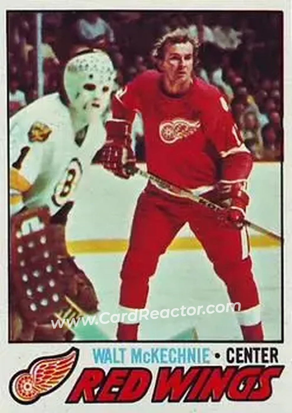 1977-78 Topps #32 - Walt McKechnie - Detroit Red Wings - Front 1977-78 Topps #32 - Walt McKechnie - Detroit Red Wings - Front