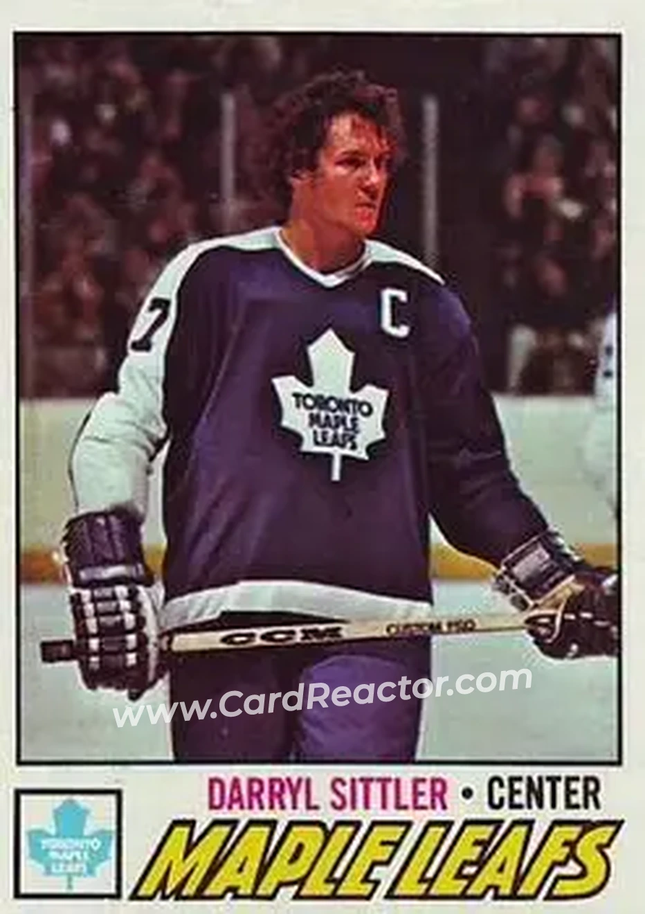 1977-78 Topps #38 - Darryl Sittler - Toronto Maple Leafs - Front 1977-78 Topps #38 - Darryl Sittler - Toronto Maple Leafs - Front