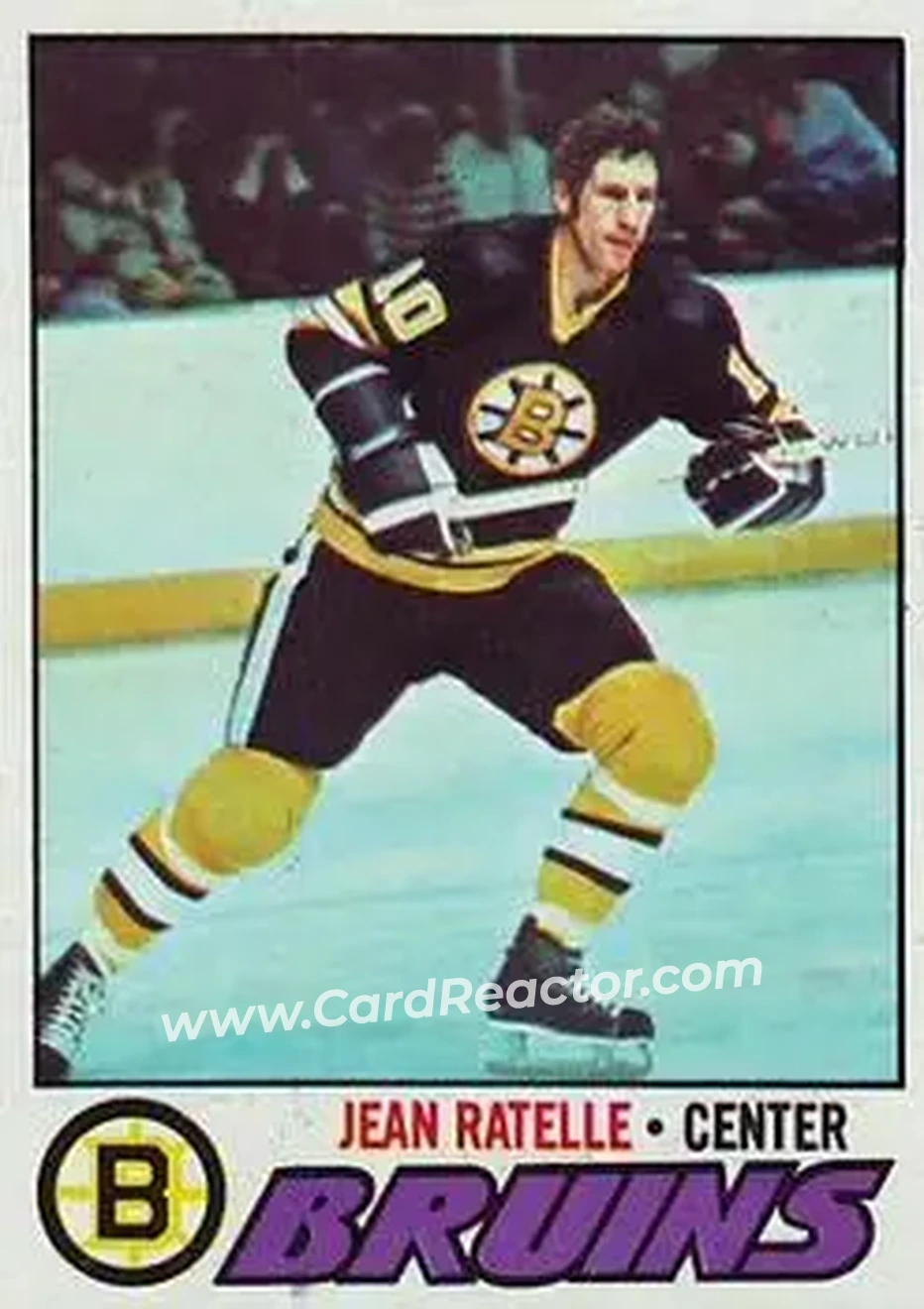 1977-78 Topps #40 - Jean Ratelle - Boston Bruins - Front 1977-78 Topps #40 - Jean Ratelle - Boston Bruins - Front
