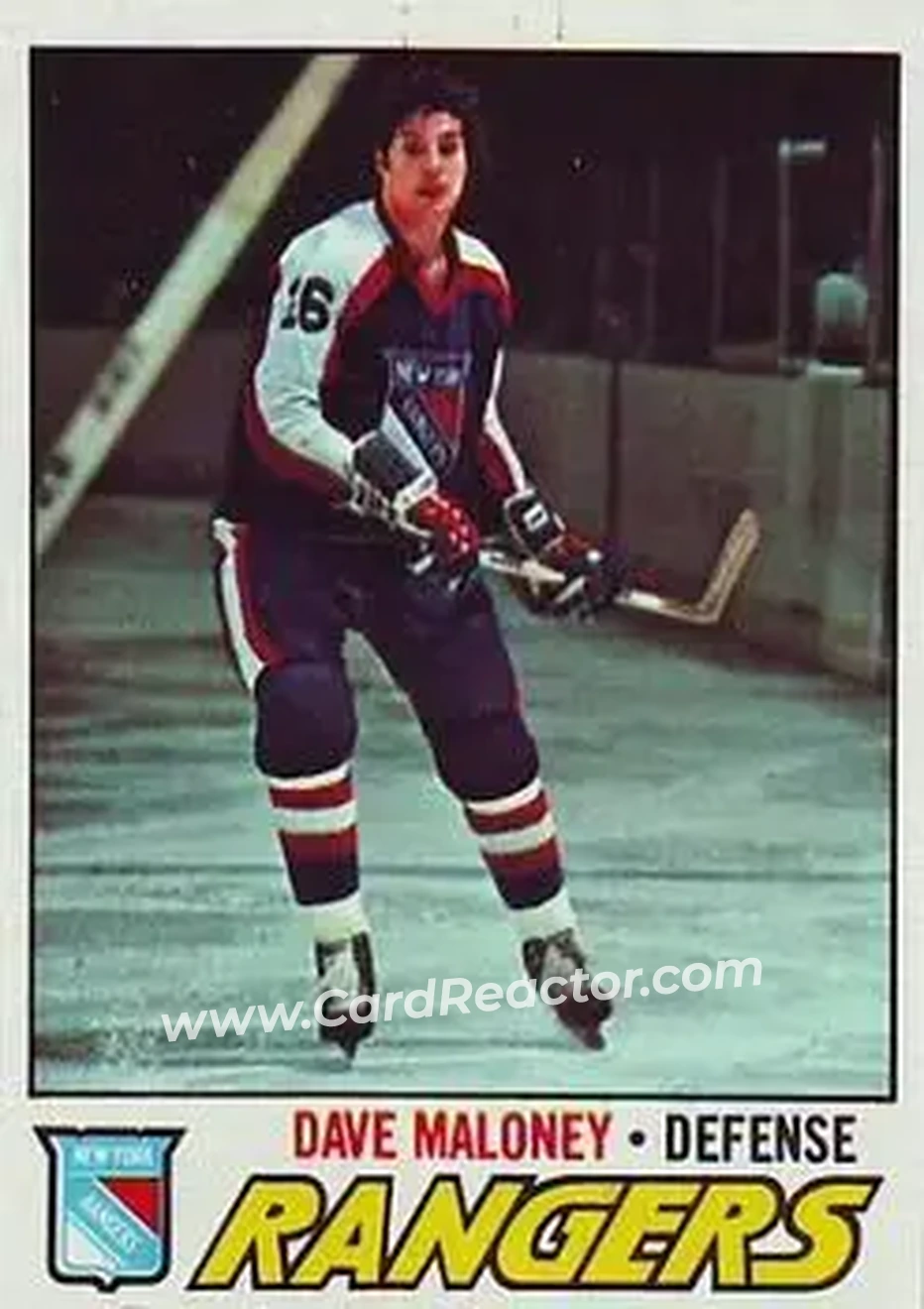 1977-78 Topps #41 - Dave Maloney - New York Rangers - Front 1977-78 Topps #41 - Dave Maloney - New York Rangers - Front