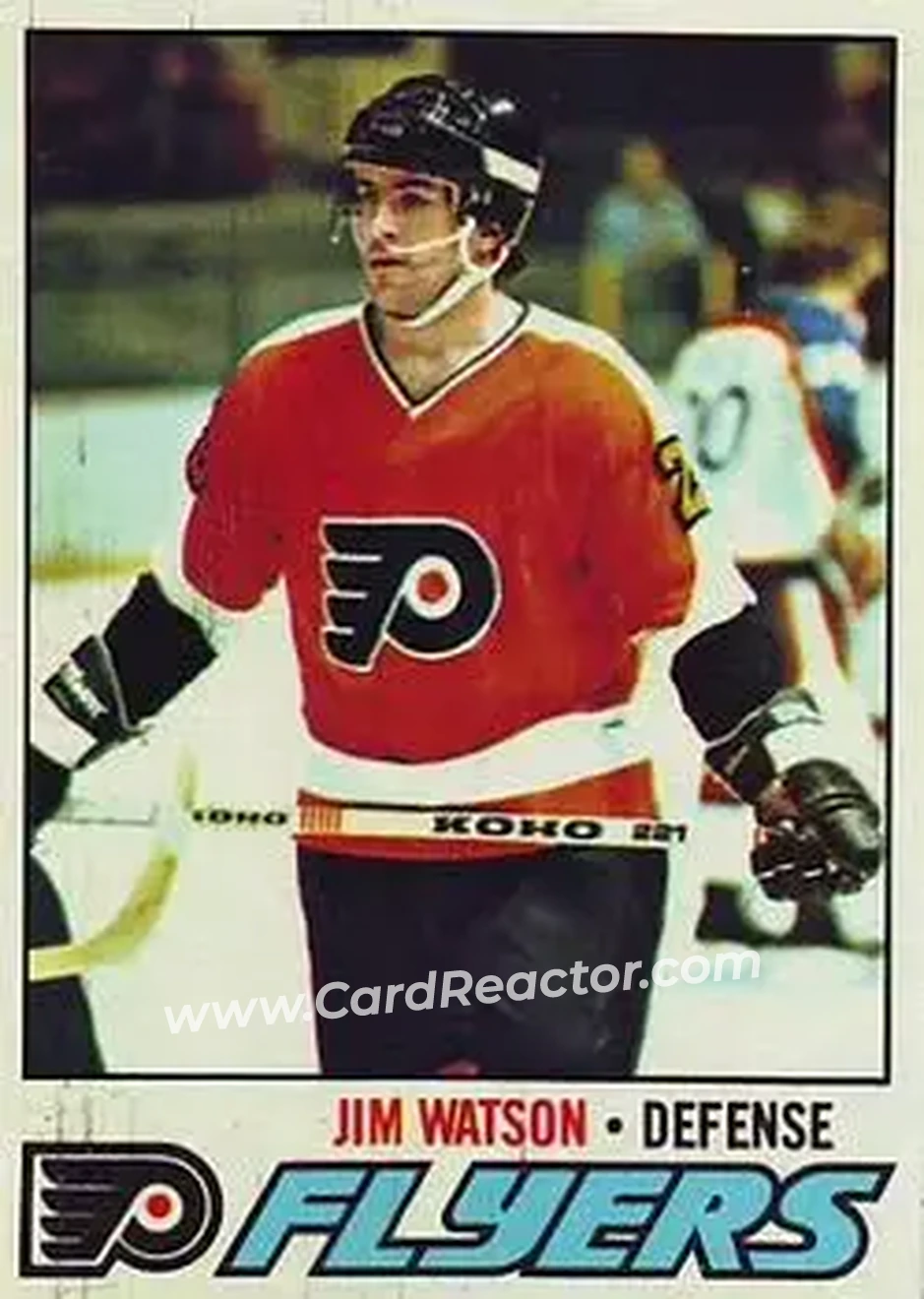 1977-78 Topps #43 - Jim Watson - Philadelphia Flyers - Front 1977-78 Topps #43 - Jim Watson - Philadelphia Flyers - Front