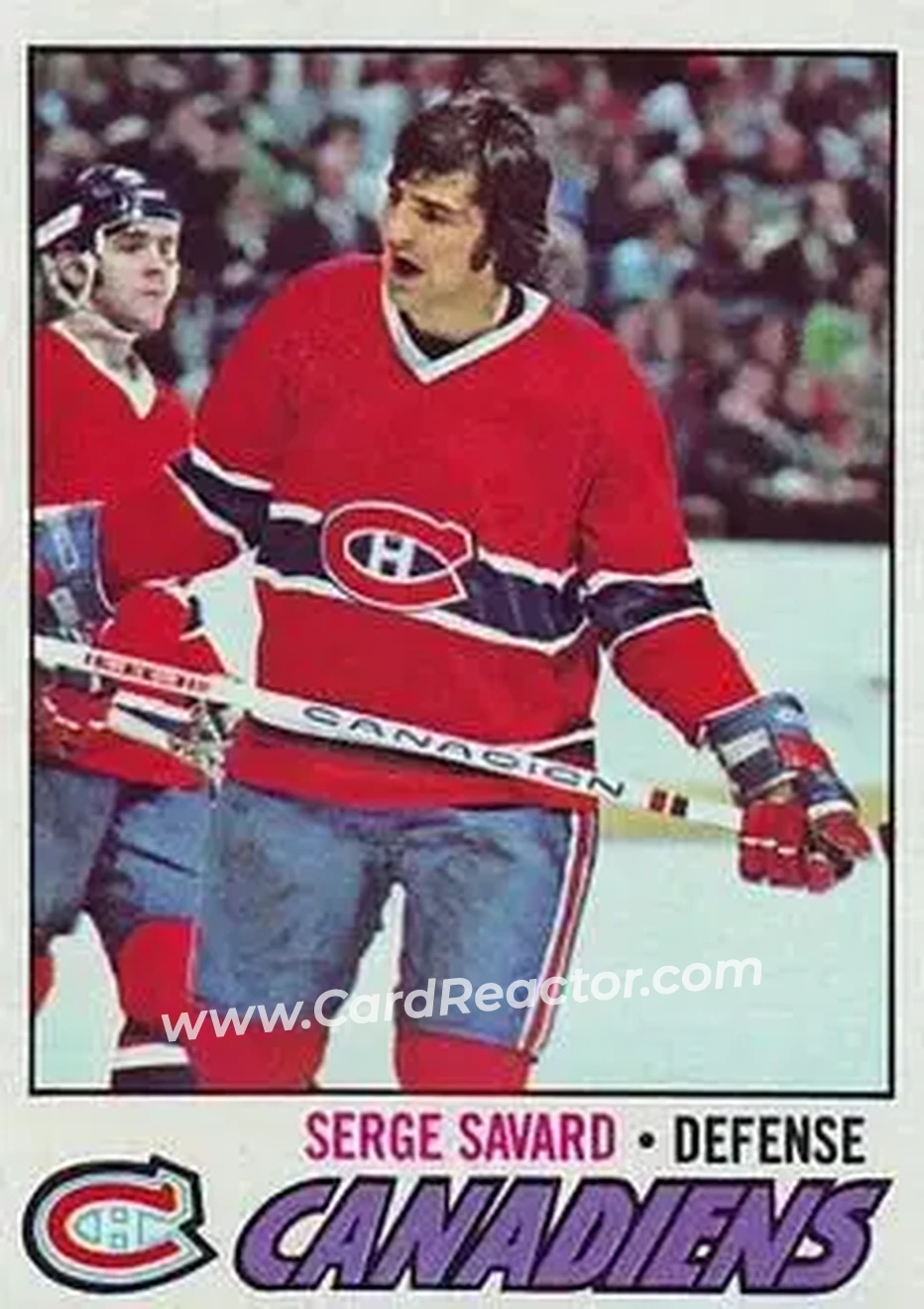 1977-78 Topps #45 - Serge Savard - Montreal Canadiens - Front 1977-78 Topps #45 - Serge Savard - Montreal Canadiens - Front
