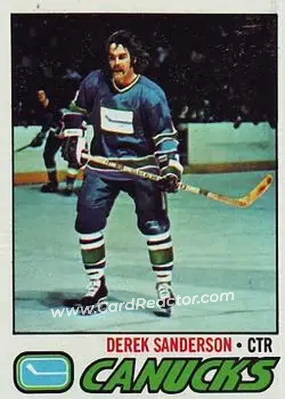 1977-78 Topps #46 - Derek Sanderson - Vancouver Canucks - Front