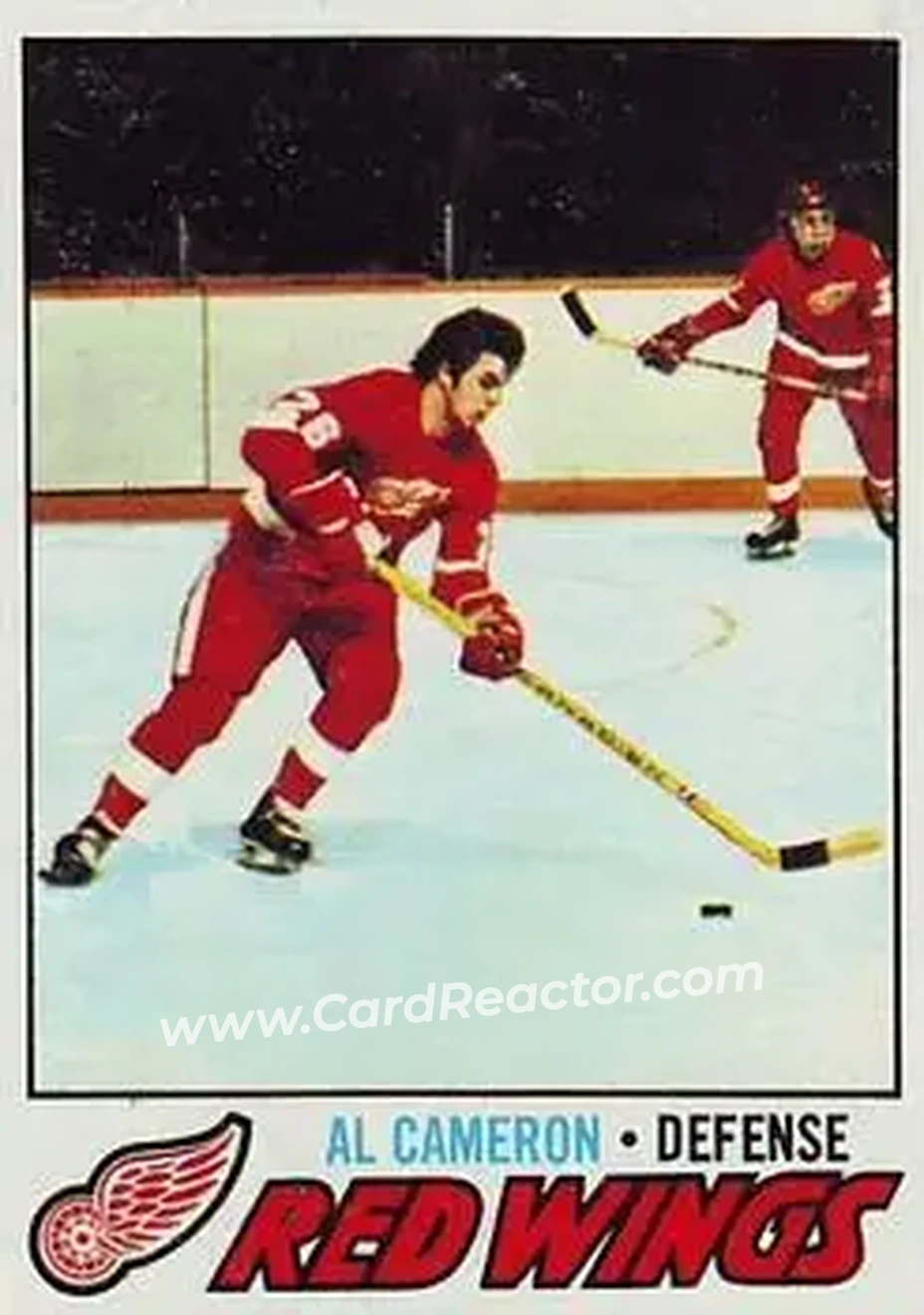1977-78 Topps #48 - Al Cameron - Detroit Red Wings - Front