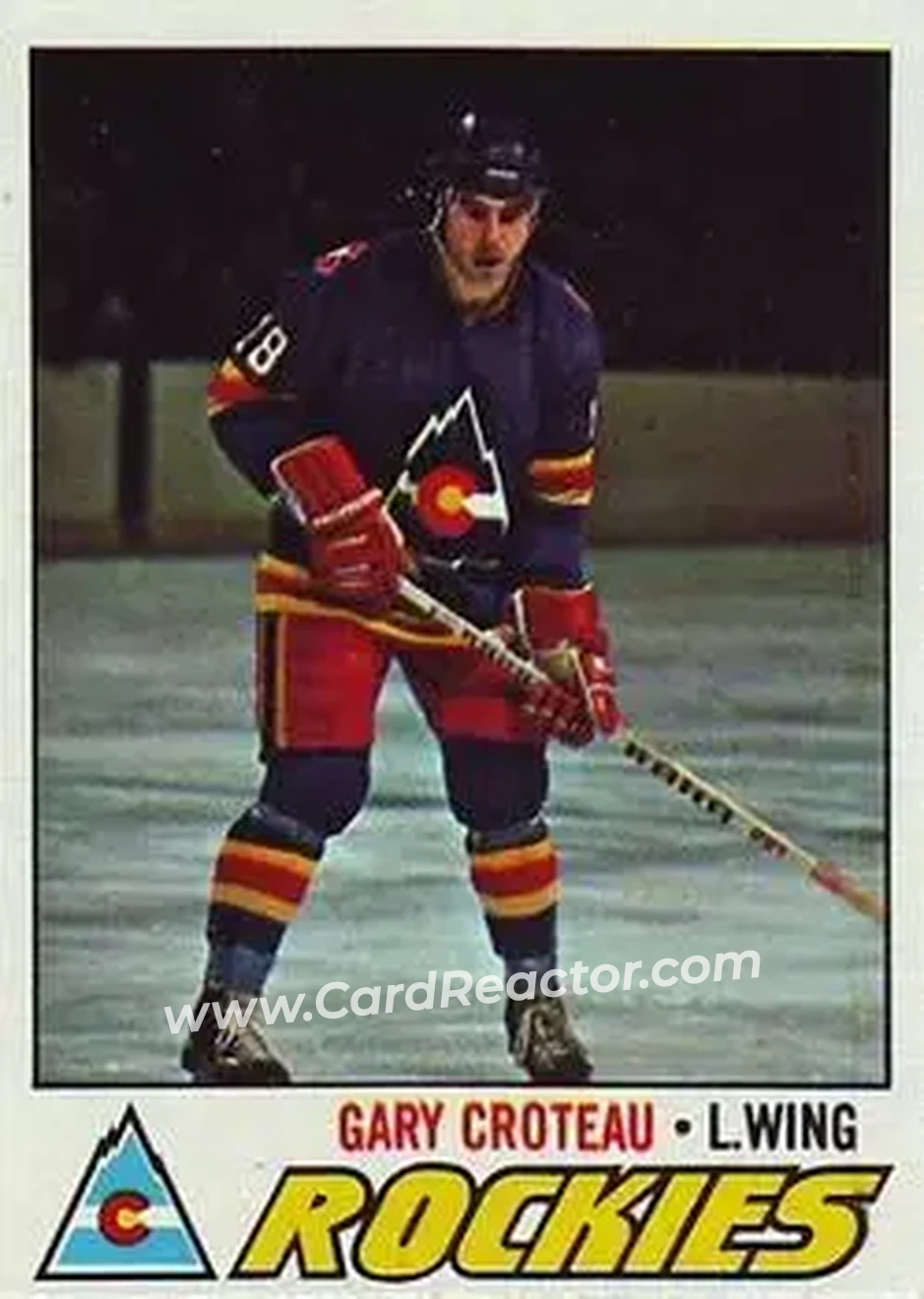 1977-78 Topps #52 - Gary Croteau - Colorado Rockies - Front