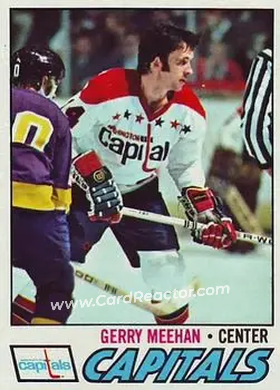 1977-78 Topps #53 - Gerry Meehan - Washington Capitals - Front 1977-78 Topps #53 - Gerry Meehan - Washington Capitals - Front